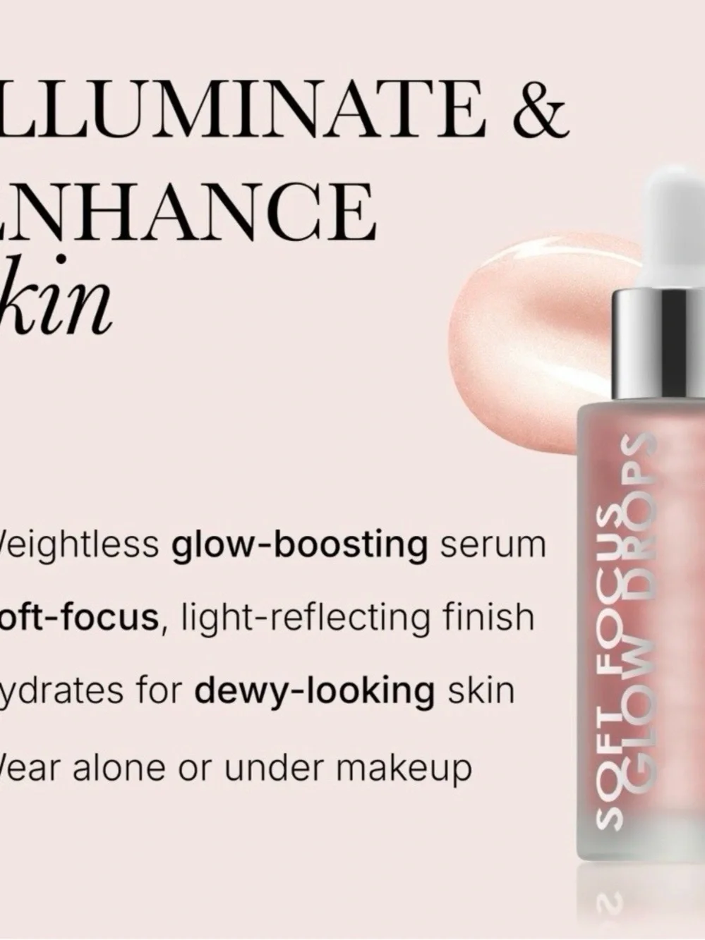 Rodial Soft Focus Glow Drops Illuminating Primer - Soft Pink